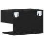 Armarios de Noche Montados en la Pared de (Juego de 2) - Madera de Roble Negre de , Mesitas de noche - Ref: Foro24-862735, Pr...