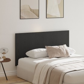 Cabecera Negra de Roble 160x1,5x80 cm de Madera de Ingeniería de , Cabeceros y pies de cama - Ref: Foro24-862736, Precio: 62,...