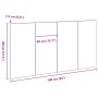 Cabecera Negra de Roble 160x1,5x80 cm de Madera de Ingeniería de , Cabeceros y pies de cama - Ref: Foro24-862736, Precio: 62,...