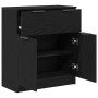 Aparador de roble negro 60x30x70 cm de madera elaborada de , Aparadores - Ref: Foro24-862738, Precio: 70,98 €, Descuento: %