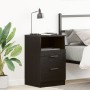 Mesita de Noche Negro Roble 40x35x65 cm Hecha de Madera Elaborada de , Mesitas de noche - Ref: Foro24-862741, Precio: 69,45 €...