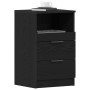 Mesas de Noche 2 pcs Negro Roble 40x35x65 cm Madera Elaborada de , Mesitas de noche - Ref: Foro24-862742, Precio: 126,18 €, D...