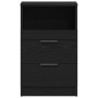 Mesas de Noche 2 pcs Negro Roble 40x35x65 cm Madera Elaborada de , Mesitas de noche - Ref: Foro24-862742, Precio: 126,18 €, D...