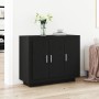 Aparador Negro Roble 92x35x75 cm Madera Ingenierizada de , Aparadores - Ref: Foro24-862750, Precio: 98,83 €, Descuento: -5%%