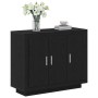 Aparador Negro Roble 92x35x75 cm Madera Ingenierizada de , Aparadores - Ref: Foro24-862750, Precio: 98,83 €, Descuento: -5%%