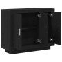 Aparador Negro Roble 92x35x75 cm Madera Ingenierizada de , Aparadores - Ref: Foro24-862750, Precio: 98,83 €, Descuento: -5%%