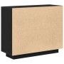 Aparador Negro Roble 92x35x75 cm Madera Ingenierizada de , Aparadores - Ref: Foro24-862750, Precio: 98,83 €, Descuento: -5%%