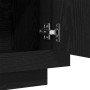Aparador Negro Roble 92x35x75 cm Madera Ingenierizada de , Aparadores - Ref: Foro24-862750, Precio: 98,83 €, Descuento: -5%%