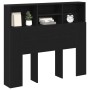 Cabecero  Gabinete Negro Roble 120x19x103.5 cm Madera Elaborada | Foro24.es | Tu tienda online para hogar, jardín y más Foro24.es
