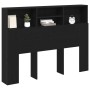 Cabecero - Roble Negro, 140x19x103.5 cm, Hecho de Madera Elaborada de , Cabeceros y pies de cama - Ref: Foro24-862752, Precio...