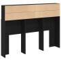 Cabecero - Roble Negro, 140x19x103.5 cm, Hecho de Madera Elaborada de , Cabeceros y pies de cama - Ref: Foro24-862752, Precio...