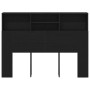 Cabecero - Roble Negro, 140x19x103.5 cm, Hecho de Madera Elaborada de , Cabeceros y pies de cama - Ref: Foro24-862752, Precio...