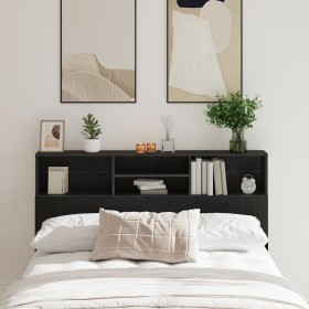 Cabecera de en Roble Negro - 160x19x103.5 cm Hecha de Madera Ingeniería de , Cabeceros y pies de cama - Ref: Foro24-862753, P...