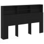Cabecera de en Roble Negro - 160x19x103.5 cm Hecha de Madera Ingeniería de , Cabeceros y pies de cama - Ref: Foro24-862753, P...