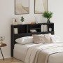 Cabecera de en Roble Negro - 160x19x103.5 cm Hecha de Madera Ingeniería de , Cabeceros y pies de cama - Ref: Foro24-862753, P...