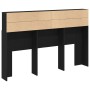Cabecera de en Roble Negro - 160x19x103.5 cm Hecha de Madera Ingeniería de , Cabeceros y pies de cama - Ref: Foro24-862753, P...