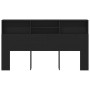 Cabecero con armario de roble negro 180x19x103,5 cm de , Cabeceros y pies de cama - Ref: Foro24-862754, Precio: 98,86 €, Desc...