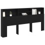 Cabecero de roble negro , 200x19x103.5 cm, Madera elaborada de , Cabeceros y pies de cama - Ref: Foro24-862755, Precio: 103,4...