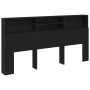 Cabecero de roble negro , 200x19x103.5 cm, Madera elaborada de , Cabeceros y pies de cama - Ref: Foro24-862755, Precio: 103,4...