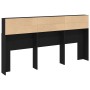 Cabecero de roble negro , 200x19x103.5 cm, Madera elaborada de , Cabeceros y pies de cama - Ref: Foro24-862755, Precio: 103,4...