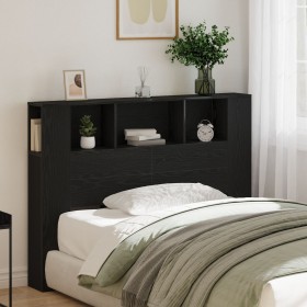 Cabecera de Roble Negro de - 140x19x104.5 cm - Hecha de Madera Ingenierizada de , Cabeceros y pies de cama - Ref: Foro24-8627...