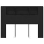 Cabecera de Roble Negro de - 140x19x104.5 cm - Hecha de Madera Ingenierizada de , Cabeceros y pies de cama - Ref: Foro24-8627...