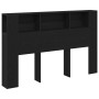Cabecero de Armario de Roble Negro - 160x19x104.5 cm Hecho de Madera Ingenierada de , Cabeceros y pies de cama - Ref: Foro24-...