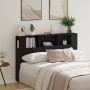 Cabecero de Armario de Roble Negro - 160x19x104.5 cm Hecho de Madera Ingenierada de , Cabeceros y pies de cama - Ref: Foro24-...