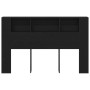 Cabecero de Armario de Roble Negro - 160x19x104.5 cm Hecho de Madera Ingenierada de , Cabeceros y pies de cama - Ref: Foro24-...