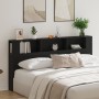 Cabecero Negro Roble 200x18,5x104,5 cm de , Cabeceros y pies de cama - Ref: Foro24-862760, Precio: 94,25 €, Descuento: %