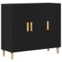 Aparador Negro de Roble 90x34x80 cm en Madera de , Aparadores - Ref: Foro24-862761, Precio: 109,57 €, Descuento: %