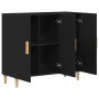Aparador Negro de Roble 90x34x80 cm en Madera de , Aparadores - Ref: Foro24-862761, Precio: 109,57 €, Descuento: %