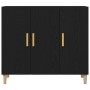 Aparador Negro de Roble 90x34x80 cm en Madera de , Aparadores - Ref: Foro24-862761, Precio: 109,57 €, Descuento: %