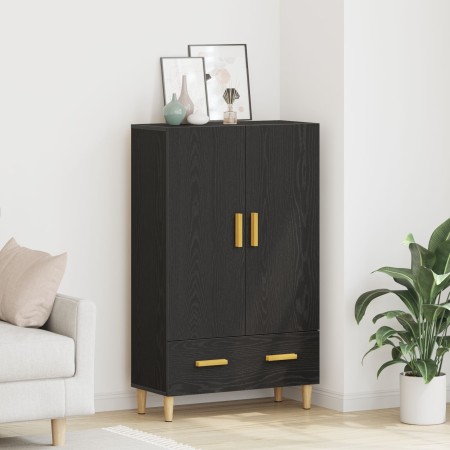 Highboard de en Roble Negro, 70x31x115 cm, Hecho de Madera Elaborada de , Aparadores - Ref: Foro24-862763, Precio: 116,75 €, ...