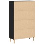 Highboard de en Roble Negro, 70x31x115 cm, Hecho de Madera Elaborada de , Aparadores - Ref: Foro24-862763, Precio: 116,75 €, ...