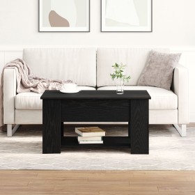 Mesa de Café de Roble Negro 79x49x41 cm Fabricada en Madera Ingenierizada de , Mesas de centro - Ref: Foro24-862765, Precio: ...
