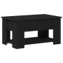 Mesa de Café de Roble Negro 79x49x41 cm Fabricada en Madera Ingenierizada de , Mesas de centro - Ref: Foro24-862765, Precio: ...