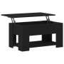 Mesa de Café de Roble Negro 79x49x41 cm Fabricada en Madera Ingenierizada de , Mesas de centro - Ref: Foro24-862765, Precio: ...
