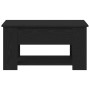 Mesa de Café de Roble Negro 79x49x41 cm Fabricada en Madera Ingenierizada de , Mesas de centro - Ref: Foro24-862765, Precio: ...
