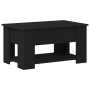 Mesa de Café de Roble Negro 79x49x41 cm Fabricada en Madera Ingenierizada de , Mesas de centro - Ref: Foro24-862765, Precio: ...