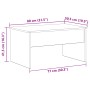 Mesa de Café de Roble Negro - 80 x 50.5 x 41.5 cm de , Mesas de centro - Ref: Foro24-862766, Precio: 76,46 €, Descuento: -5%%