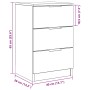 Cabinet de Noche de Roble Negro  - 40x65x65 cm | Foro24.es | Tu tienda online para hogar, jardín y más Foro24.es