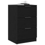 Mesitas de Noche 2 paquetes Negro Roble 40x65x65 cm Hechas de Madera Elaborada de , Mesitas de noche - Ref: Foro24-862768, Pr...