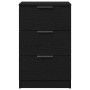 Mesitas de Noche 2 paquetes Negro Roble 40x65x65 cm Hechas de Madera Elaborada de , Mesitas de noche - Ref: Foro24-862768, Pr...
