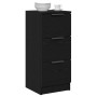 Armario Lateral de Roble Negro 30x30x70 cm Hecho de Madera Ingeniería de , Aparadores - Ref: Foro24-862774, Precio: 58,81 €, ...