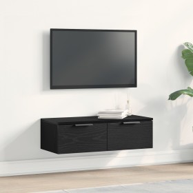 Armario de Pared de Roble Negro 68x30x20 cm Hecho de Madera Manufacturada de , Armarios y almacenamiento - Ref: Foro24-862776...