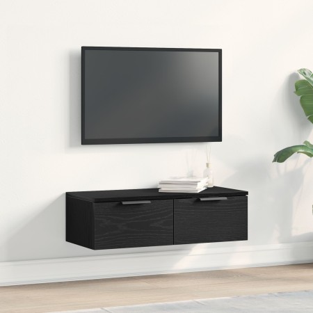 Armario de Pared de Roble Negro 68x30x20 cm Hecho de Madera Manufacturada de , Armarios y almacenamiento - Ref: Foro24-862776...