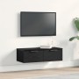 Armario de Pared de Roble Negro 68x30x20 cm Hecho de Madera Manufacturada de , Armarios y almacenamiento - Ref: Foro24-862776...