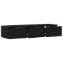 Gabinete de Pared de Roble Negro 102x30x20 cm Hecho de Madera Elaborada de , Armarios y almacenamiento - Ref: Foro24-862777, ...