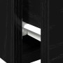 Gabinete de Pared de Roble Negro 102x30x20 cm Hecho de Madera Elaborada de , Armarios y almacenamiento - Ref: Foro24-862777, ...